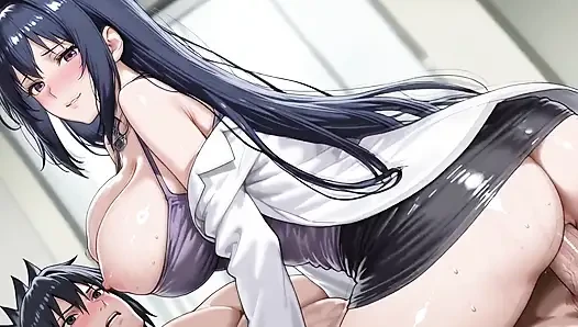 Sasuke (Naruto) x Aki (Maken-Ki!)