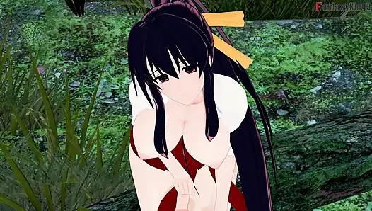 Seks kimono Rias Gremory di festival - DXD NTR Madness Series