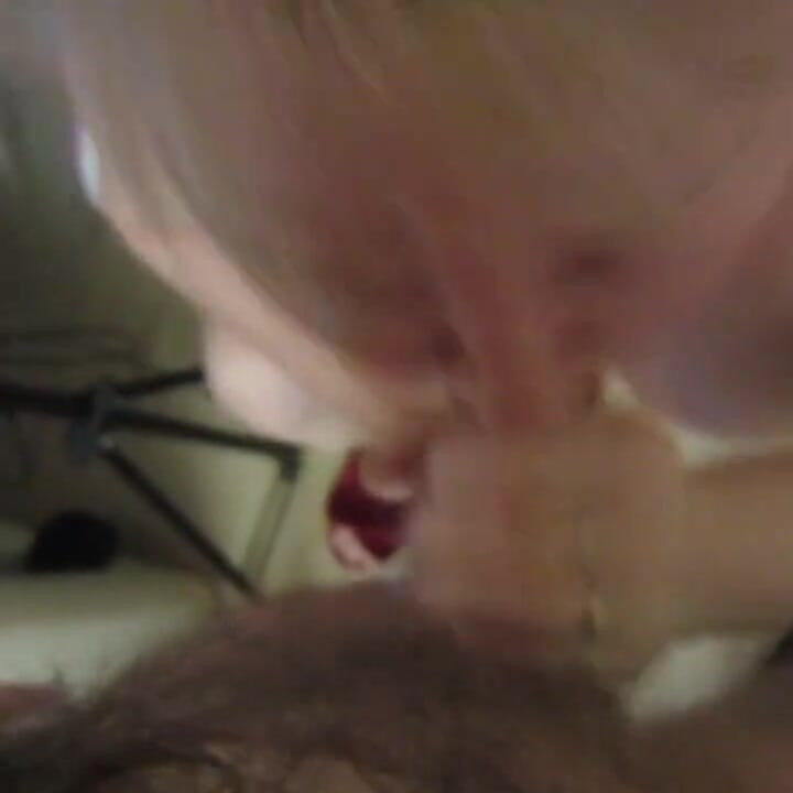 Sucking cock is my mother-in-law's favorite activity and taking cum in her mouth