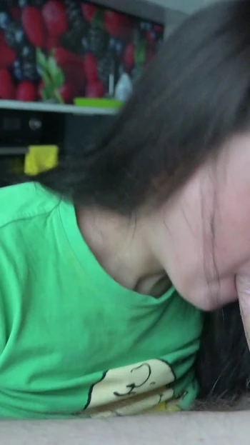 Must-see moment from "Amateur stepsister decided she want to swallow all of my cum! Barely legal Fiona Brandy makes stepbro"