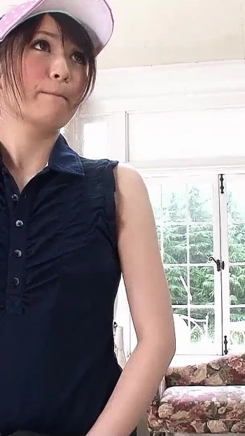 Captivating moment from "Teacher seduce Japanese Teen to give him a Blowjob at Golf Lesson"