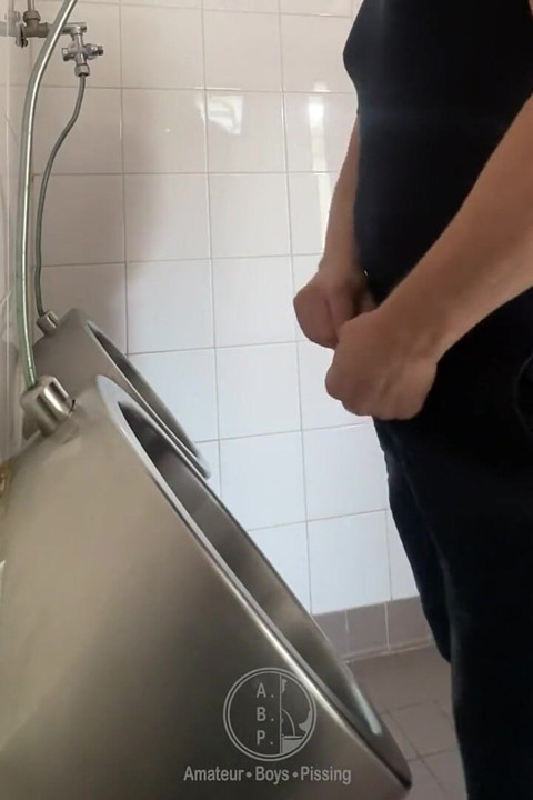 Watching on a Redhead Guy in a Toilet