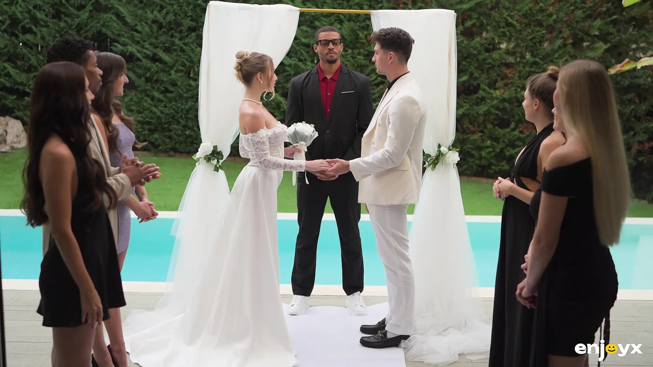 Slut Bride Wedding Threesome