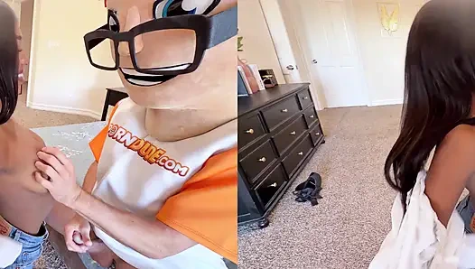 I Cast Athletic Ebony Babe Poppy Cox and She Ended Up on My Dick