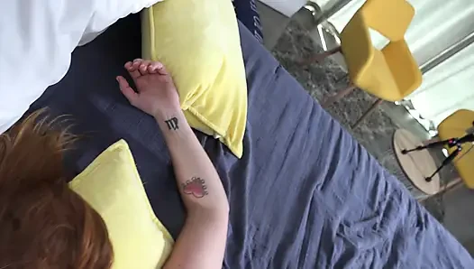 Sexy Redhead Siri Dahl Deepthroats Dick & Swallows Mouthful of Hot Cum