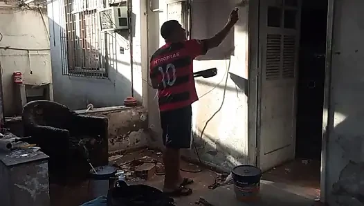 Duvarcı patronun karısını sikiyor