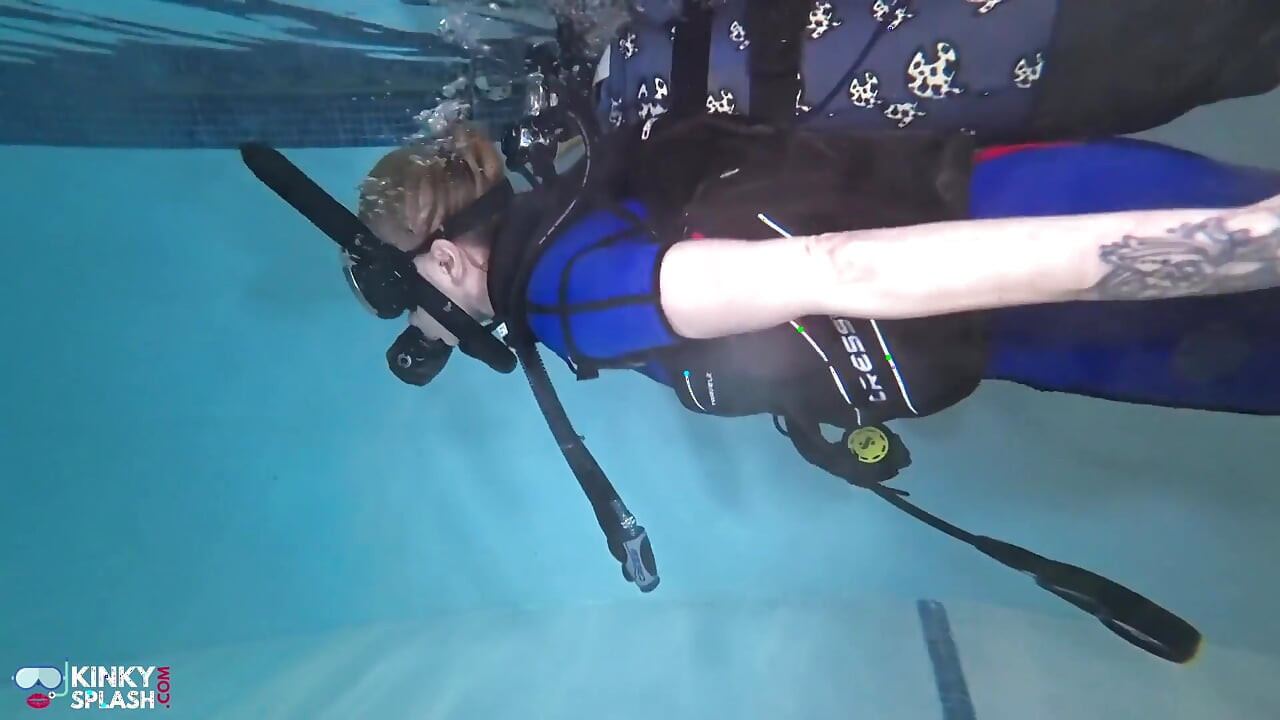 Bound Beneath the Surface - Scuba Tease & Rope Play in Vintage Wetsuit