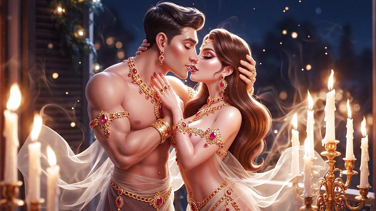 Desi Indisch koppel Ki pure passienacht - gouden sieraden Mein sexy meisje Aur gespierde jongen Ki hete chemie