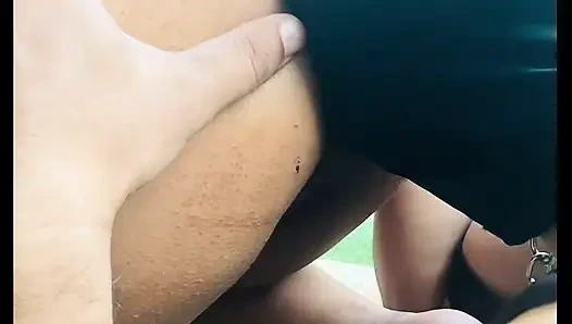 Men Slave Licking Ass of College Girl