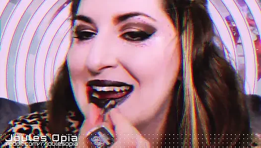 Plexiglass ruj fetişi asmr'ı öpüyor