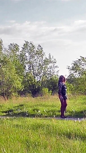 Key moment from "Daring Biking In Glossy Nylon Stockings"