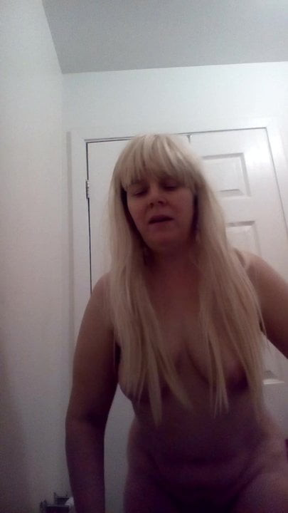Sexy blonde naked and hot
