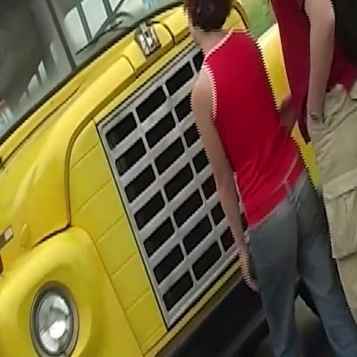 Brunette Takes Hard Outdoor Pounding by Yellow Truck