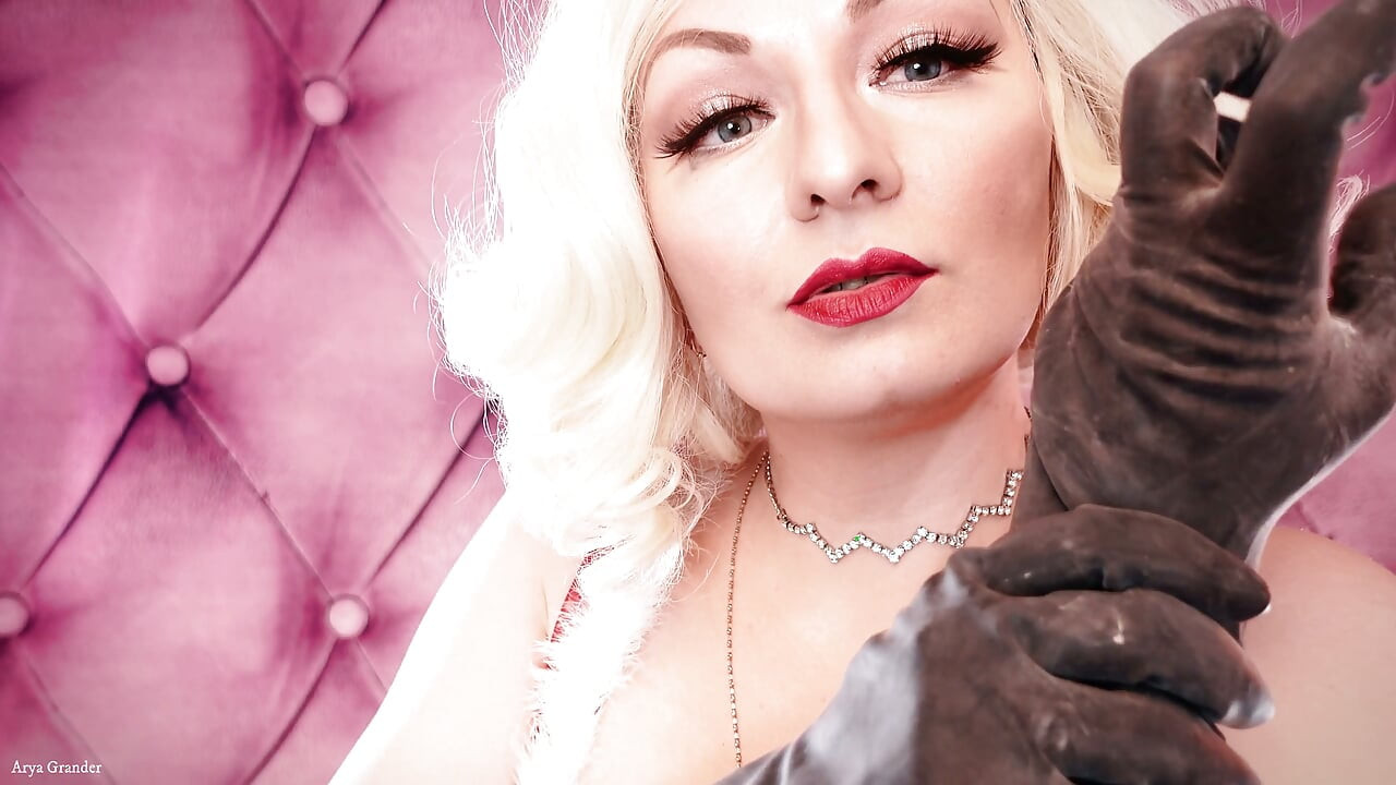 Compilation of ASMR videos: latex rubber and medical gloves (Arya Grander)