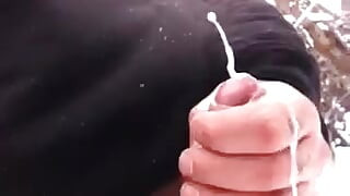 Solo masturbation and big cum