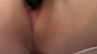 Gay anal with cucumber