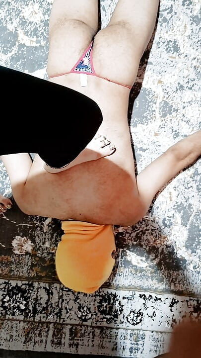 Disobedient Slave Punished with Brutal CBT and Trampling