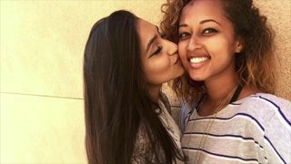 Sabreen mehdi prachtige moslimpaki met zwarte lesbienne