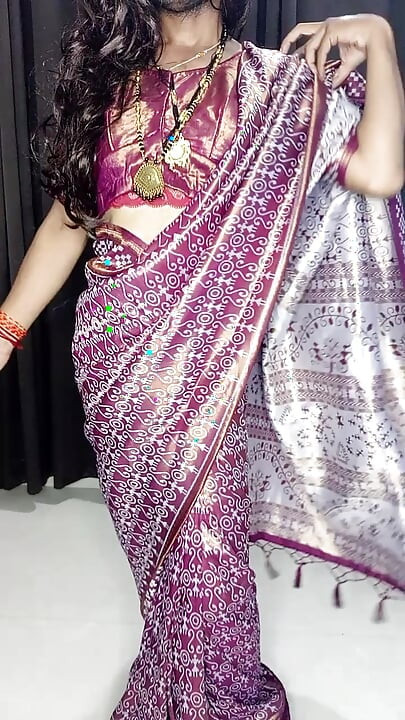 my sexy hot saree and bra panty