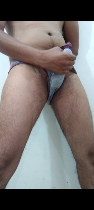 7inchesind Love His Aunty's Panty Jerking His dick in Panty
