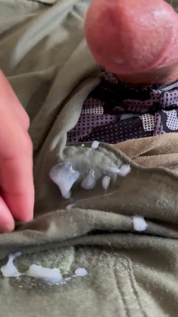 Thrilling moment from "Hot US army soldier jerking off his throbbing cock!!"