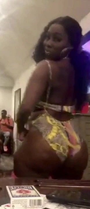 At the kickback shaking my ass