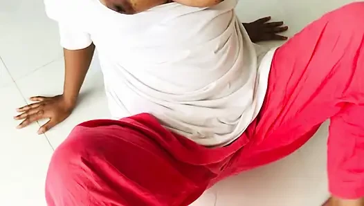 Bangla Desi stepmom Fucked by Her Stepson while she was working on the floor.