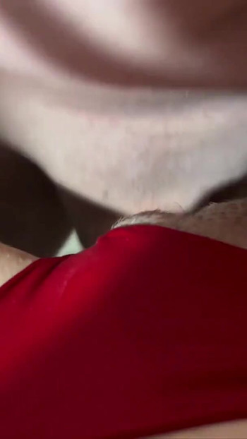 Stunning moment from "She loves to fuck with her red panties"
