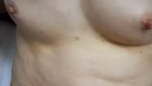 small tits and fucking, fingering and spreading hairy pussy