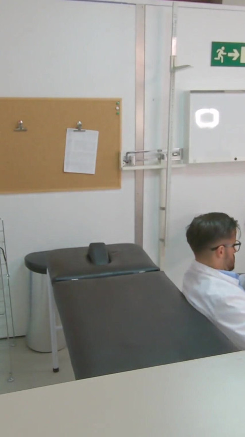 Sexy and cute virgin teen had real orgasms being fucked by the old doctor gynecologist with huge cock for this tight pink pussy | Clip 1