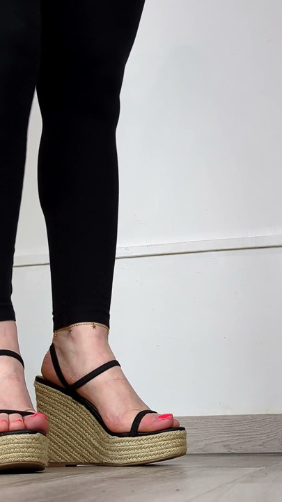 Shoe Collection: Summer Cork Platform Wedge Sandals - Dame Olga