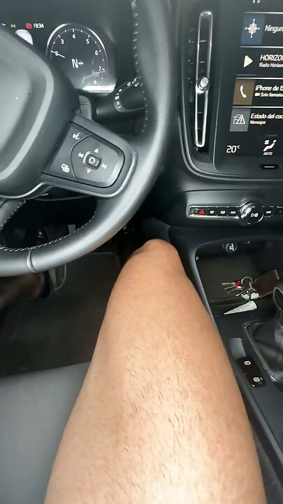 Playing in Socks in the Car