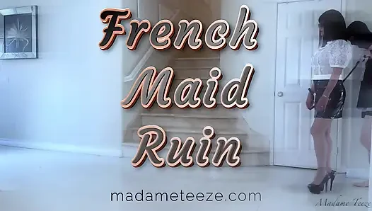 French Maid Ruin - Chastity Femdom Handjob Ruined Orgasm