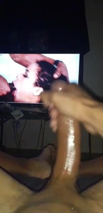 Big dick stroking