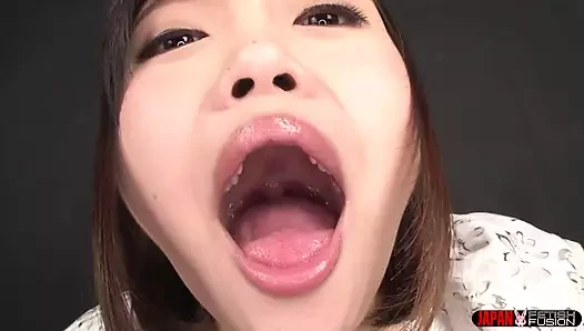 Fetish air liur ekstrem - kursus ngocok kontol penuh air liur dan bau mulut oleh nanoka yuuho