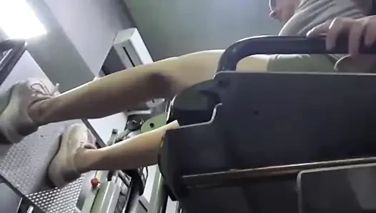 Jucielussie training in the gym