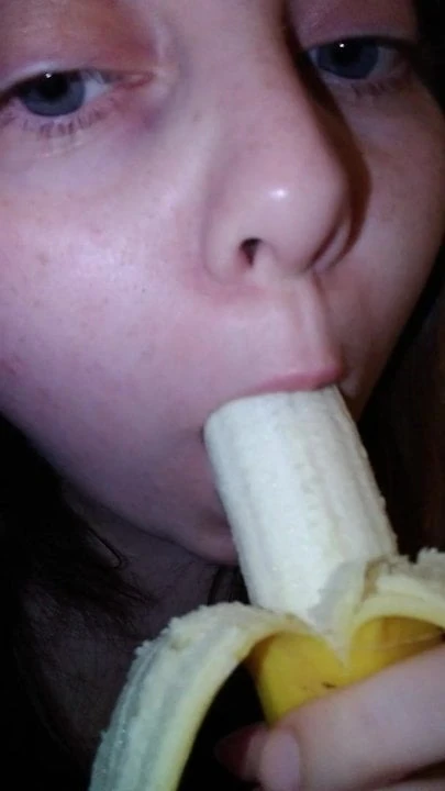 sucking banana