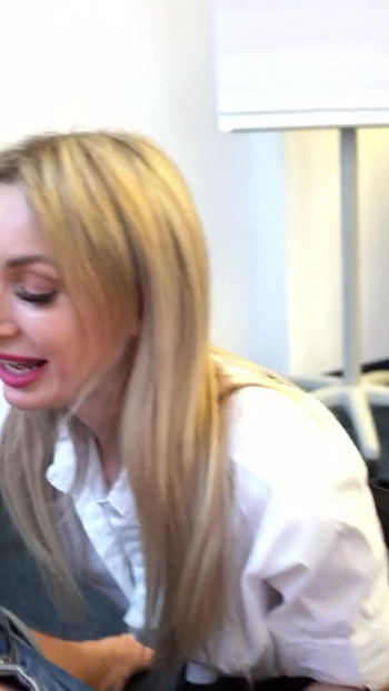 Iconic moment from "Boy films a threesome with the German teacher in the classroom with his Iphone"