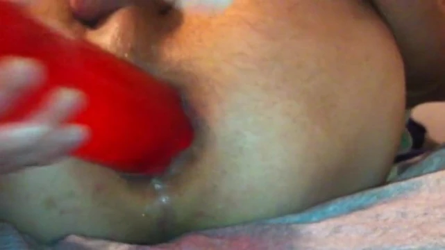 gaping with 2 bottles!