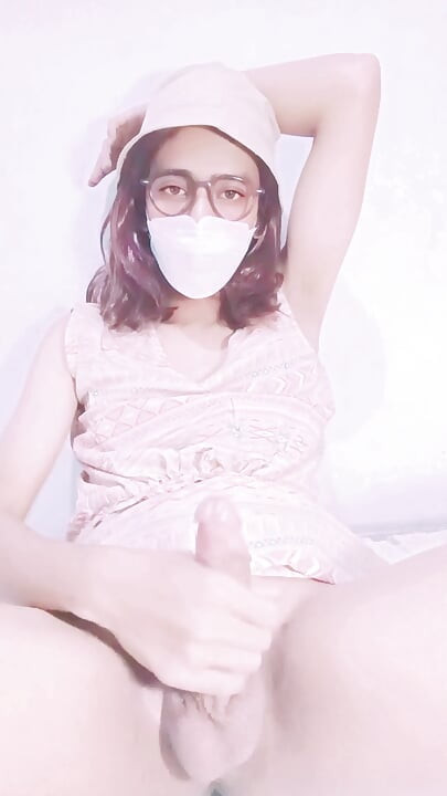 Asian Skinny Femboy Sissy Cum Twice