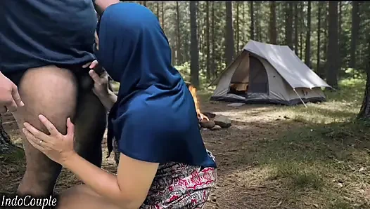 real Husband and wife went for camping to Forest.sex in Forest with blasting sounds