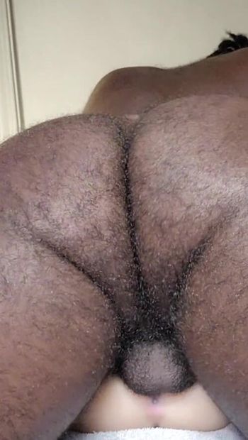 pounding toy pussy with black cock