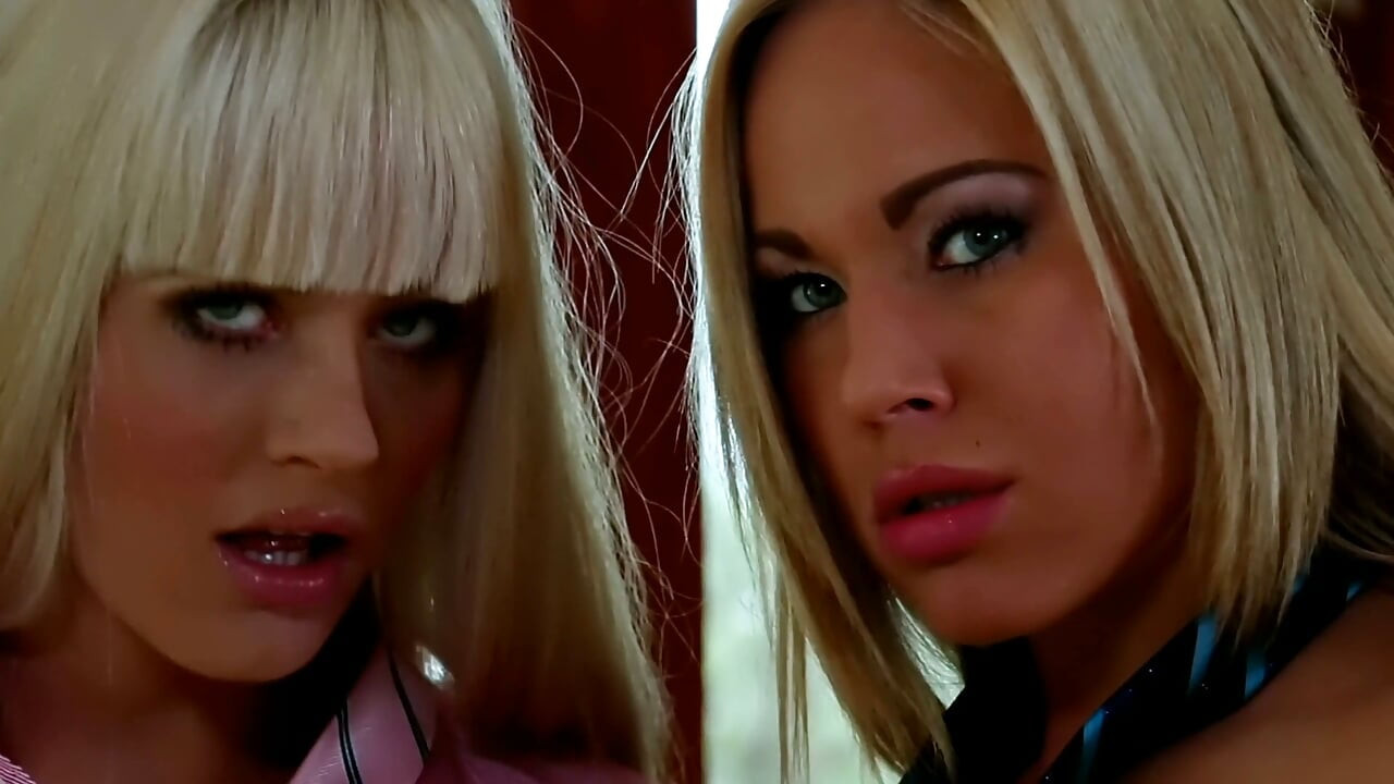 Busty Blonde Lesbians Finger Each Other Wet - Loose Ties and a White Wand on the Couch