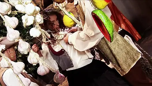 Threesome in medieval age