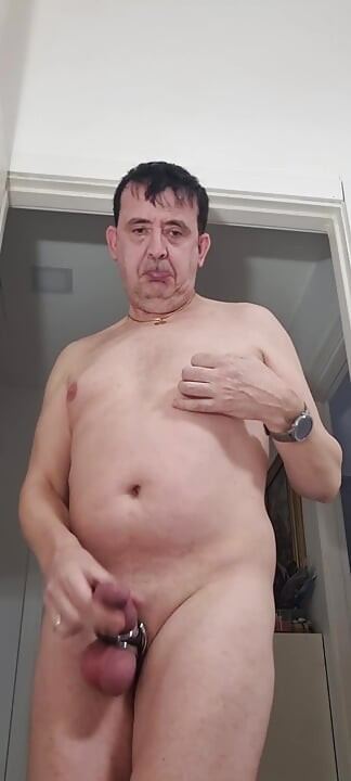 Bound penis and balls