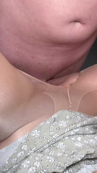 Petite Brunette Beauty Kate Rose Gets Her Pantyhosed Pussy Creampied