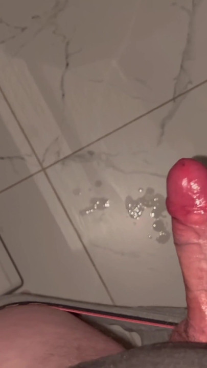 Iconic moment from "Quietly jerks off in the bathroom so no one hears and cums without hands"