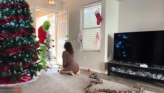 Who-ville-hausfrau wird von der schlampe gepflügt, um weihnachten zu retten