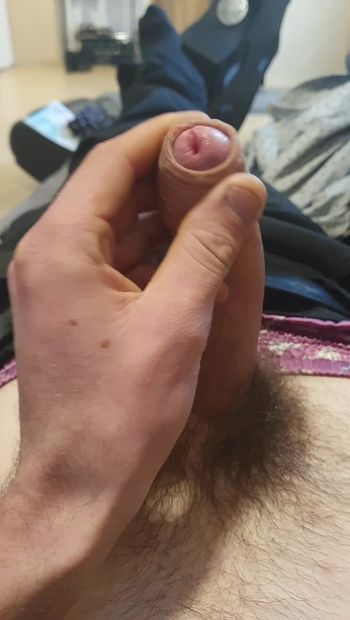 Masturbación con la mano armada con nylon