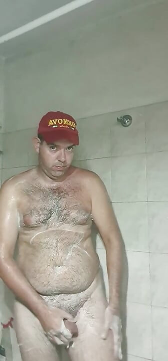 naked boy in the shower